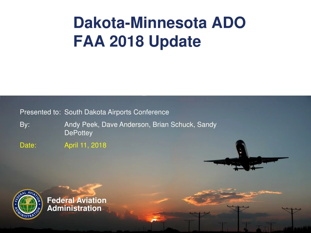 dakota minnesota ado faa 2018 update