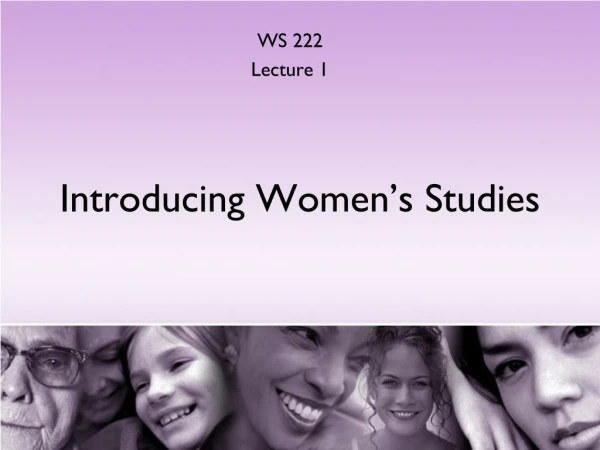 Introducing Women’s Studies