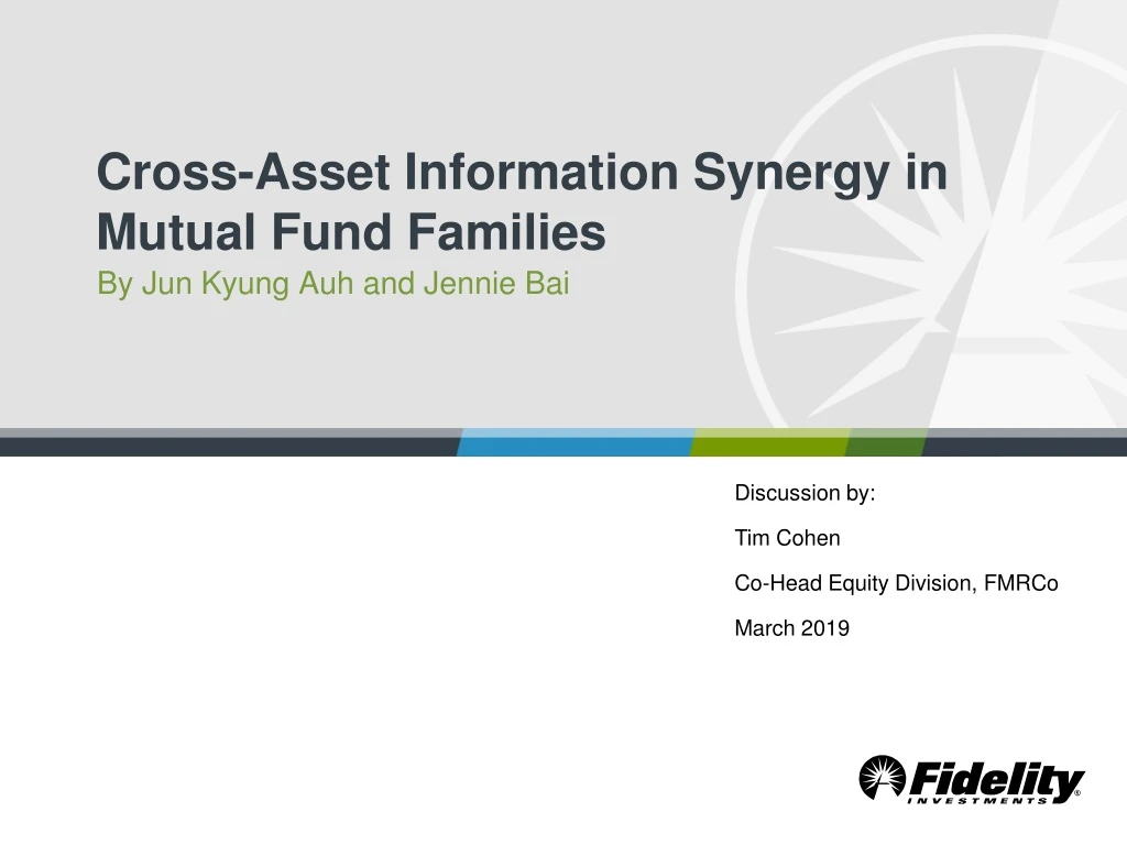 cross asset information synergy in mutual fund families