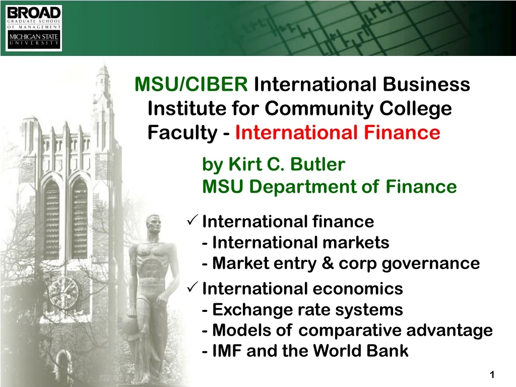 msu ciber international business institute