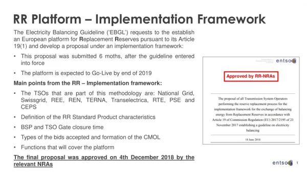 RR Platform – Implementation Framework