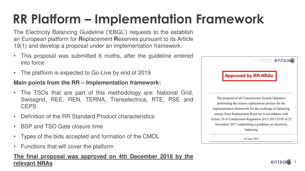 rr platform implementation framework