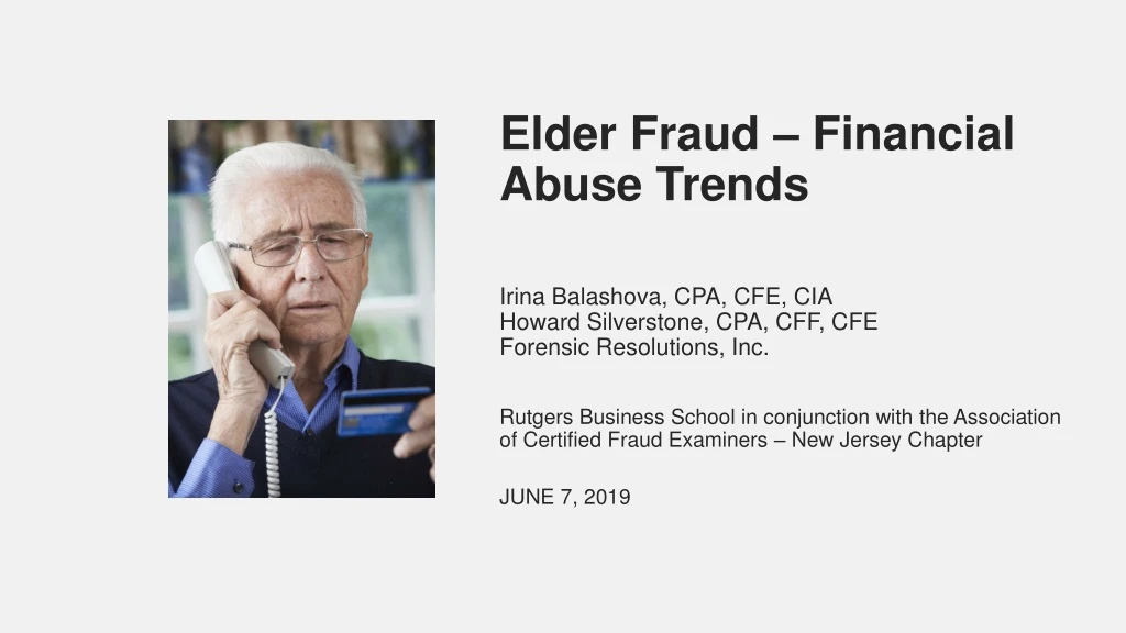 elder fraud financial abuse trends irina