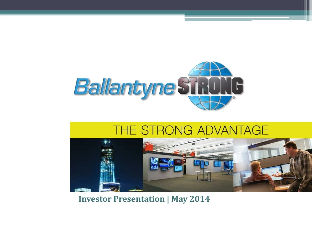 investor presentation may 2014