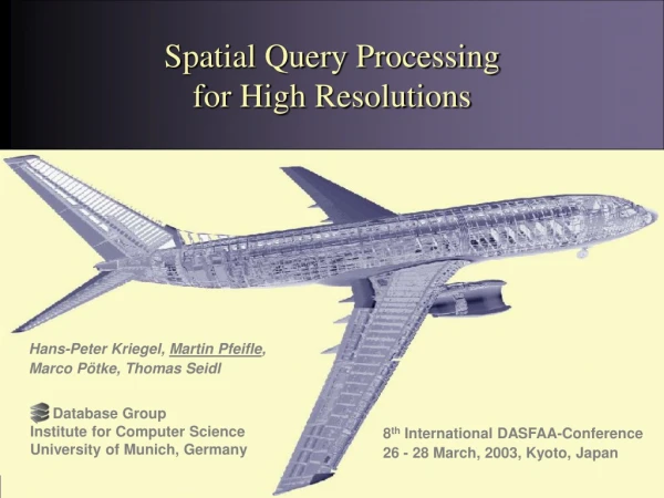 Spatial Query Processing for High Resolutions
