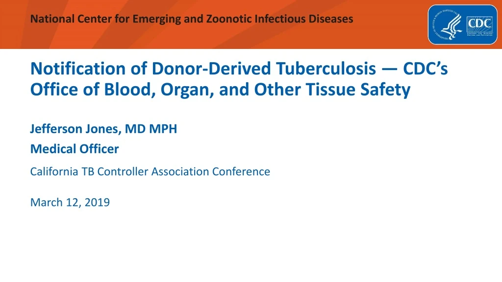 notification of donor derived tuberculosis cdc s office of blood organ and other tissue safety