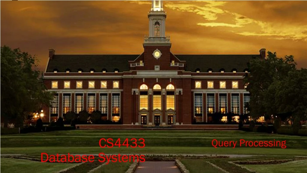 cs4433 database systems