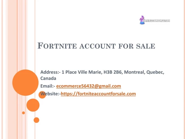 Fortniteaccountforsale