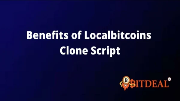 Localbitcoins Clone Script