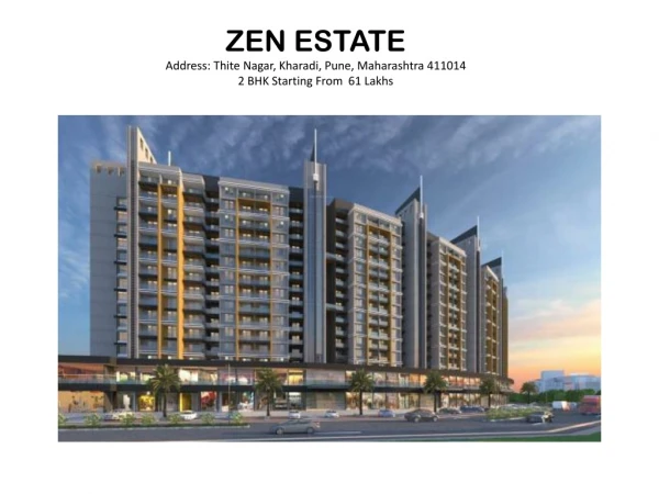Zen Estate developed by Kohinoor Group in Kharadi Pune