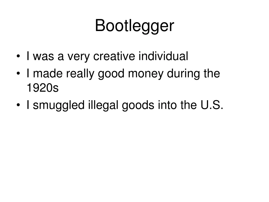 bootlegger