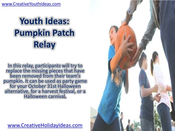 Youth Ideas: Pumpkin Patch Relay