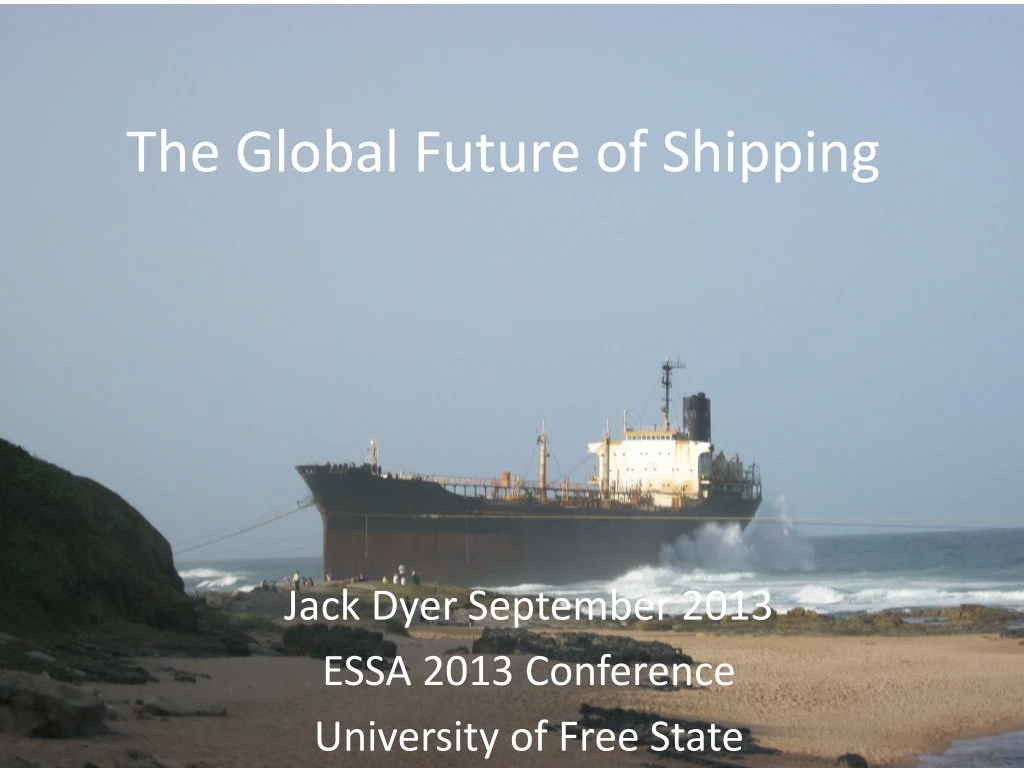 the global future of shipping