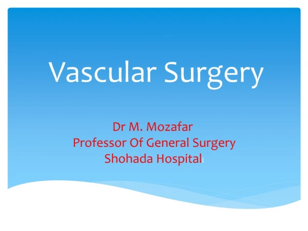 Vascular Surgery