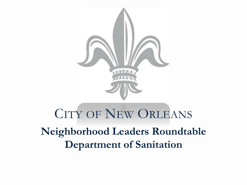 neighborhood leaders roundtable department of sanitation