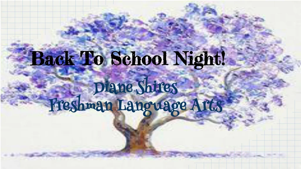 back to school night