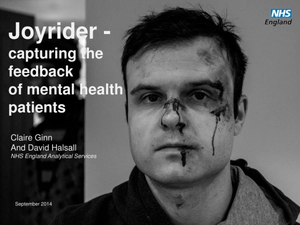 Joyrider - capturing the feedback of mental health patients