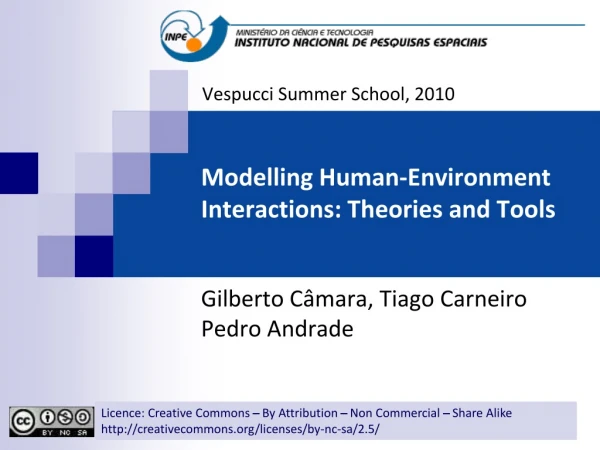 Modelling Human-Environment Interactions: Theories and Tools