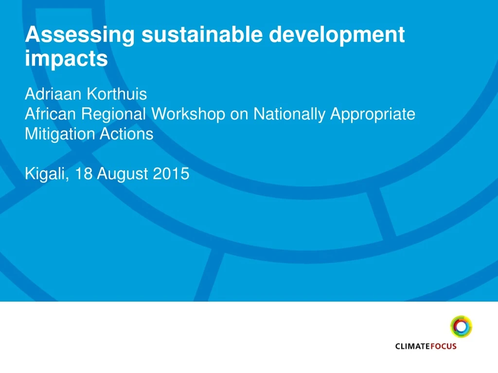 assessing sustainable development impacts
