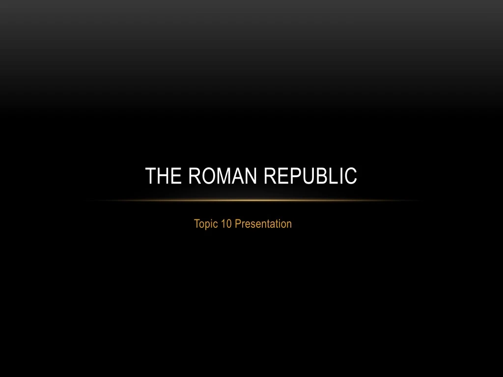 the roman republic