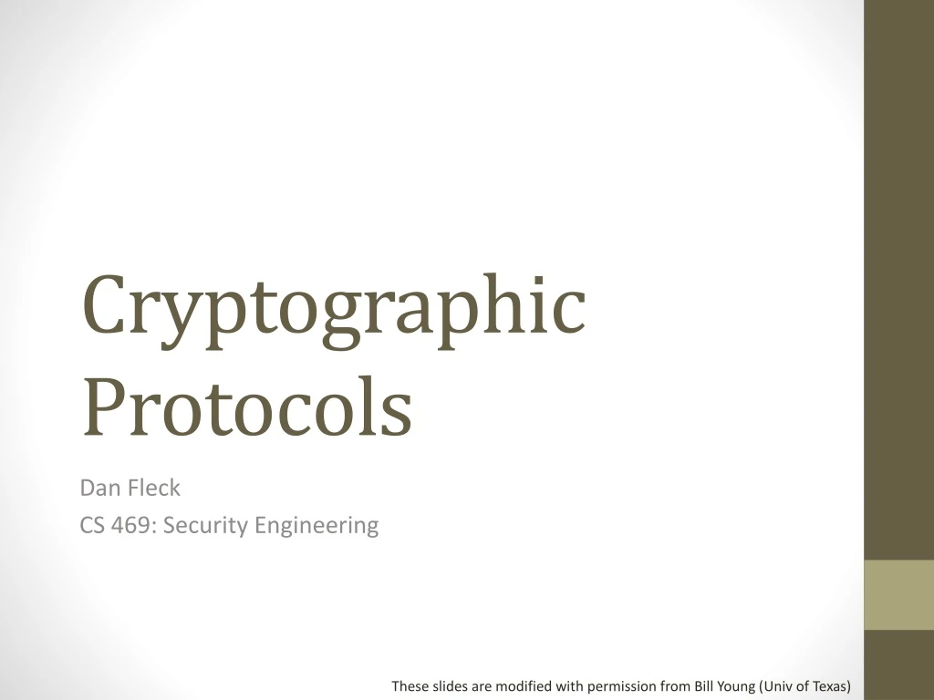 cryptographic protocols