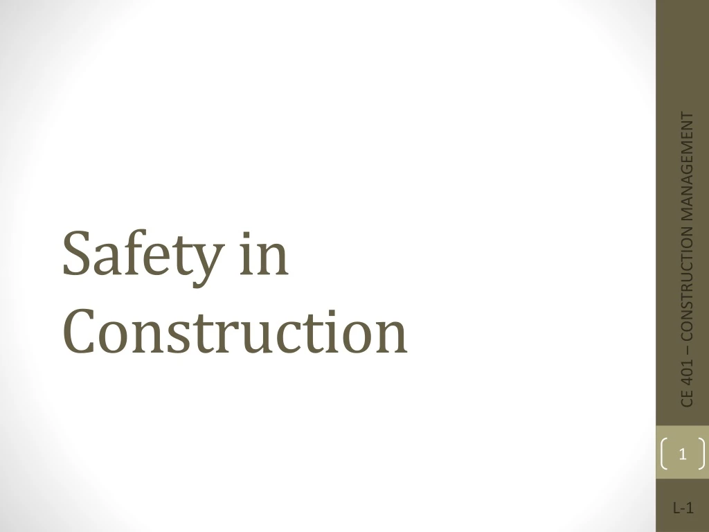 safety in construction