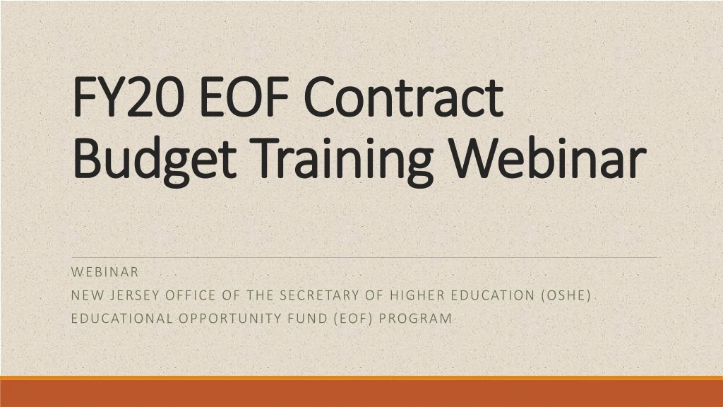 fy20 eof contract budget training webinar