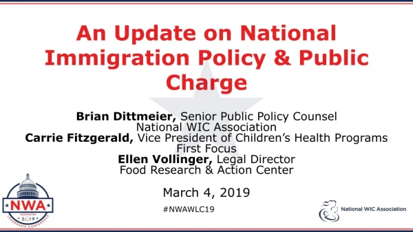 An Update on National Immigration Policy &amp; Public Charge