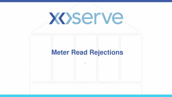 Meter Read Rejections