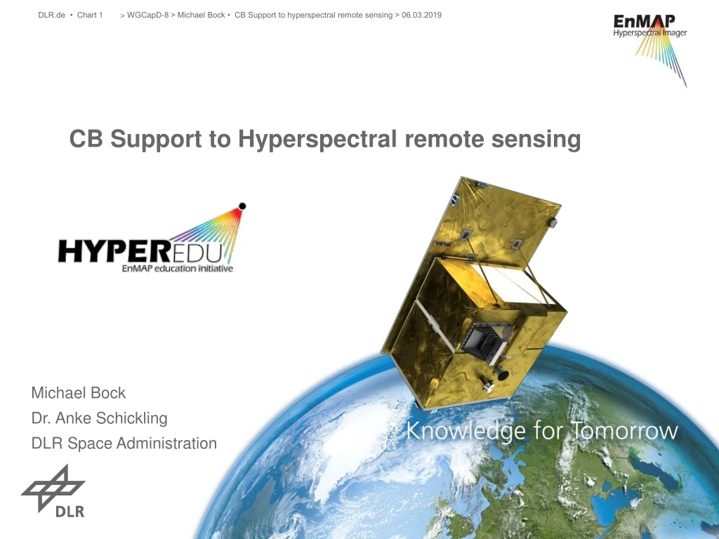 cb support to hyperspectral remote sensing