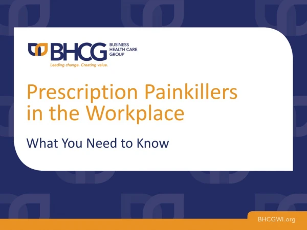 Prescription Painkillers in the Workplace