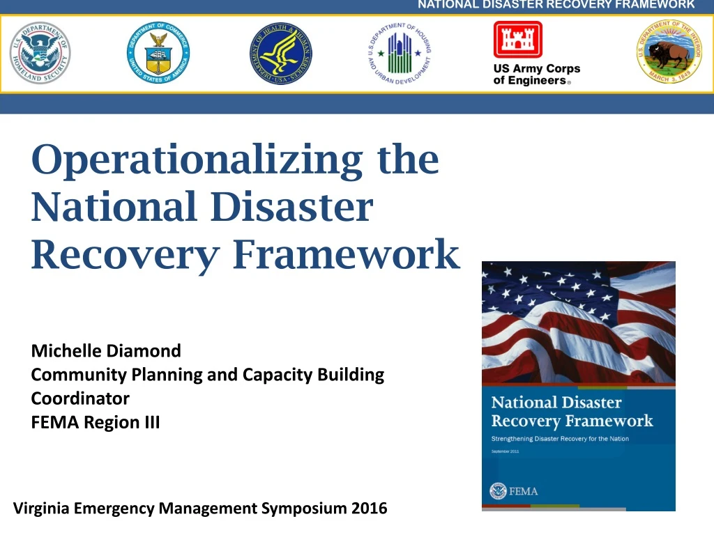 operationalizing the national disaster recovery