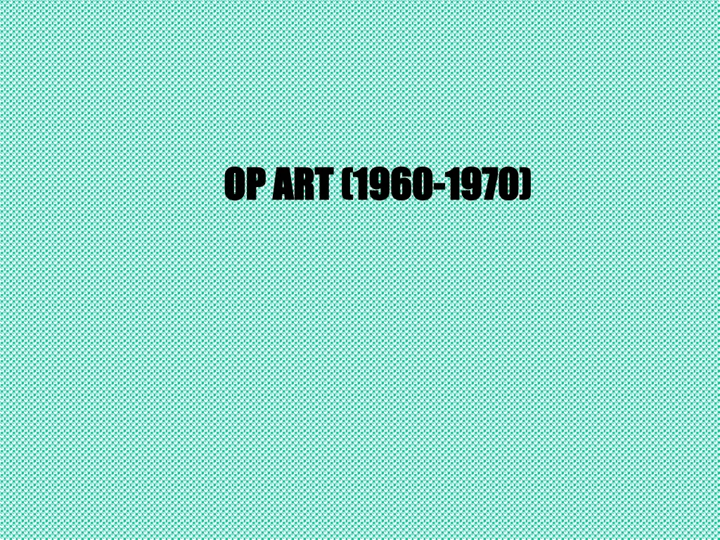 op art 1960 1970