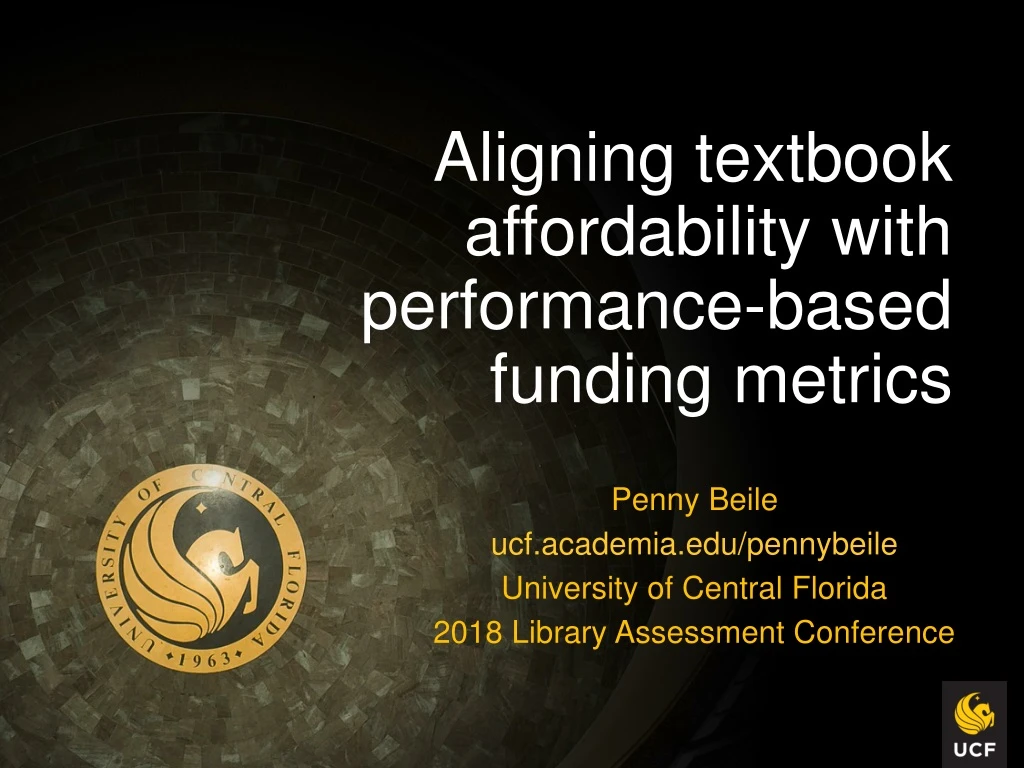 aligning textbook affordability with performance based funding metrics