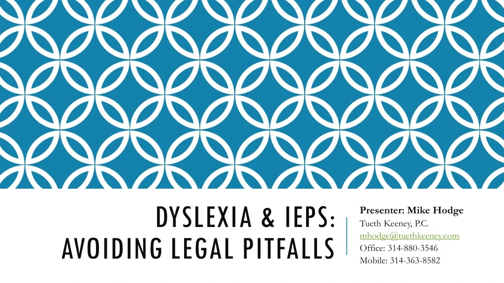 dyslexia ieps avoiding legal pitfalls