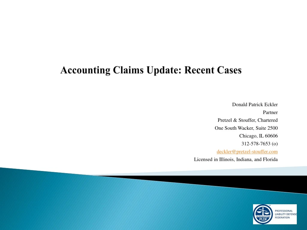 accounting claims update recent cases