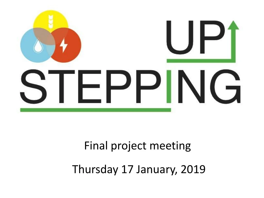 final project meeting thursday 17 january 2019
