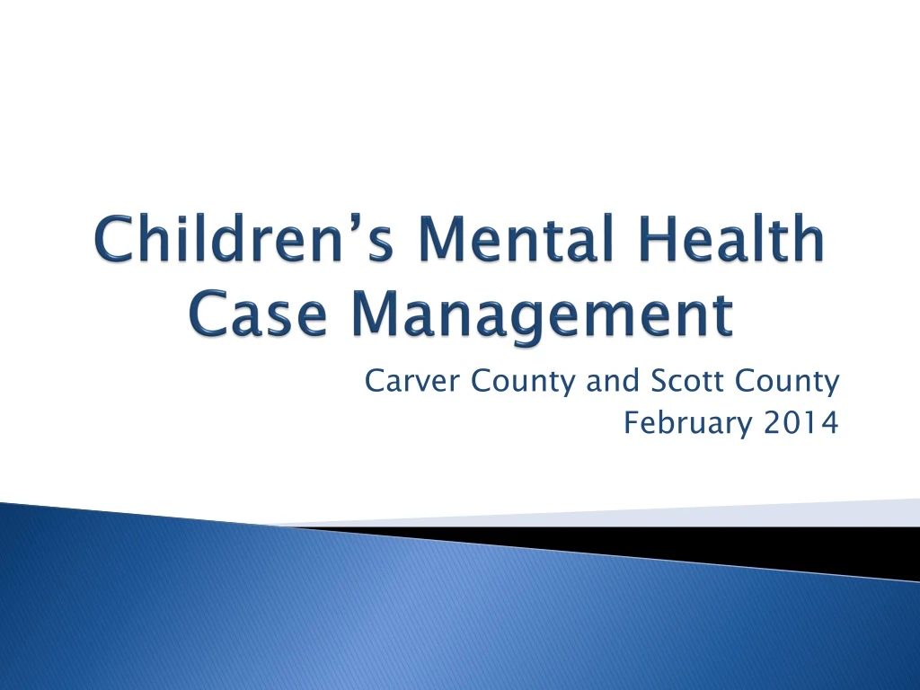 children s mental health case management