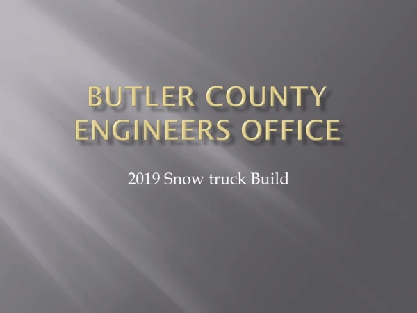 Butler County engineers Office