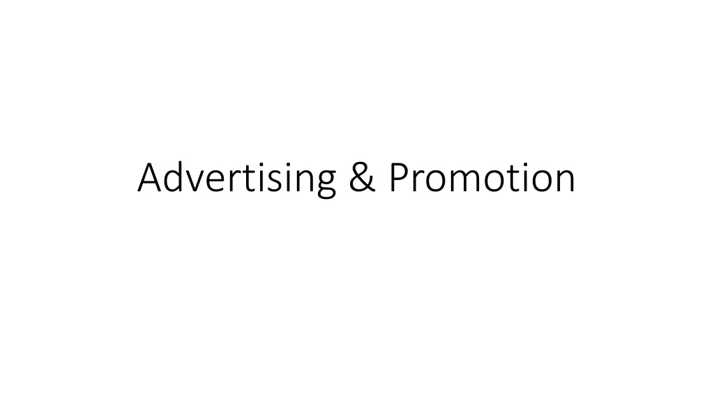 advertising promotion