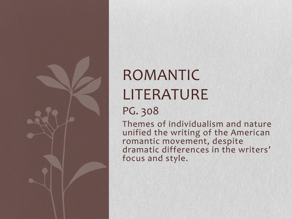 romantic literature pg 308