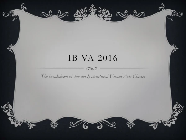 IB VA 2016