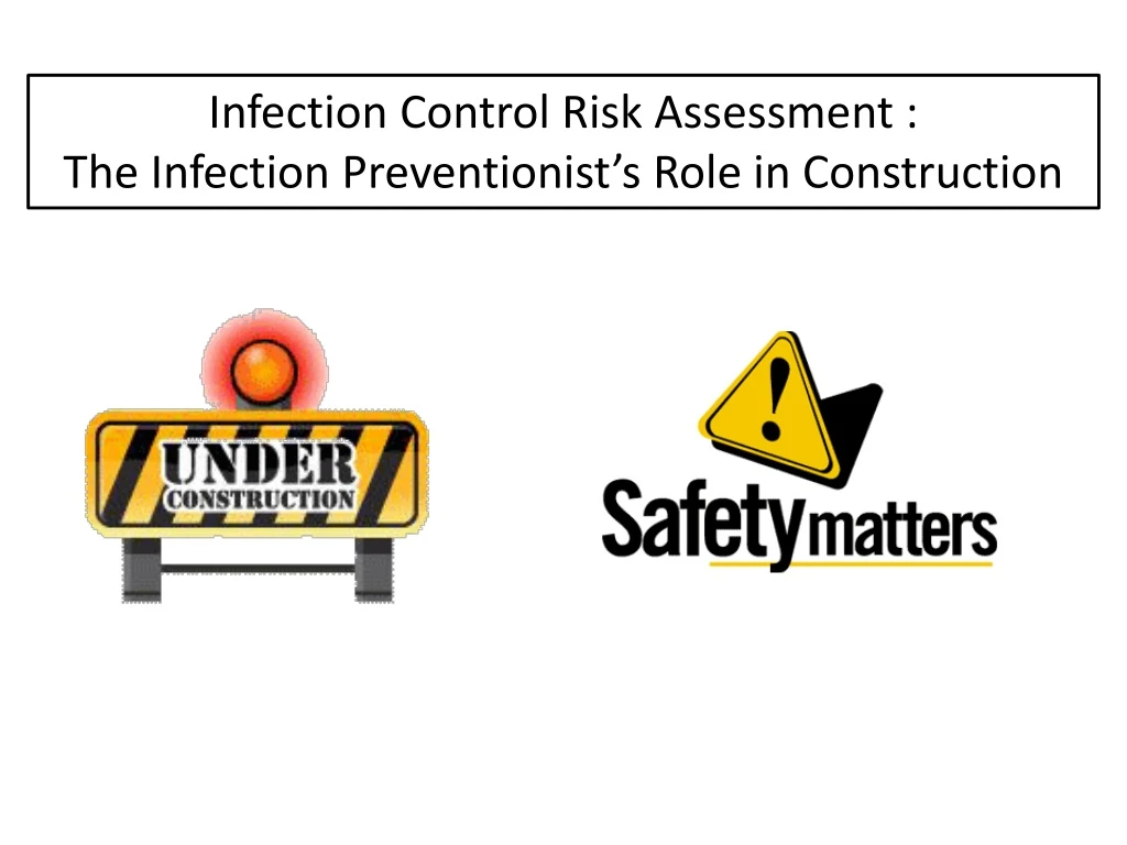 infection control risk assessment t he infection