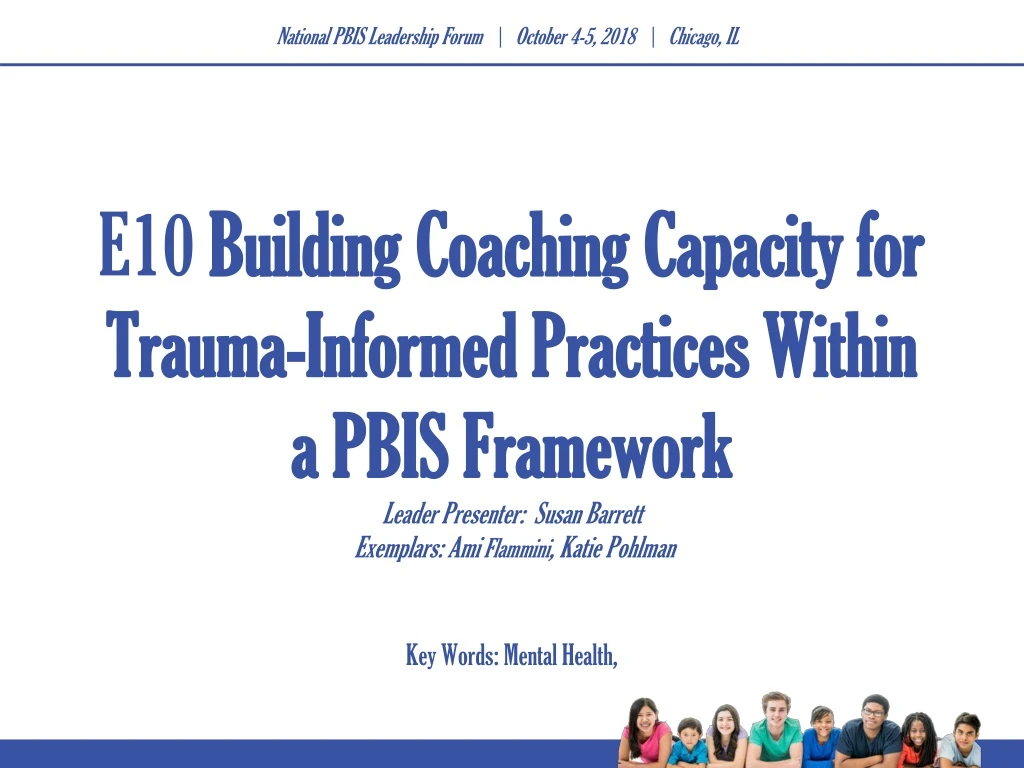 e10 building coaching capacity for trauma