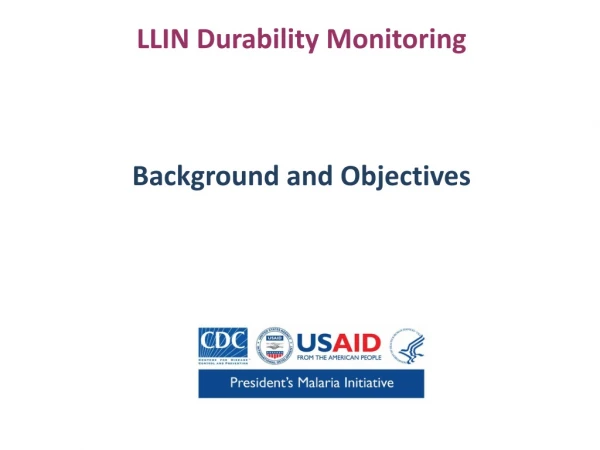 LLIN Durability Monitoring