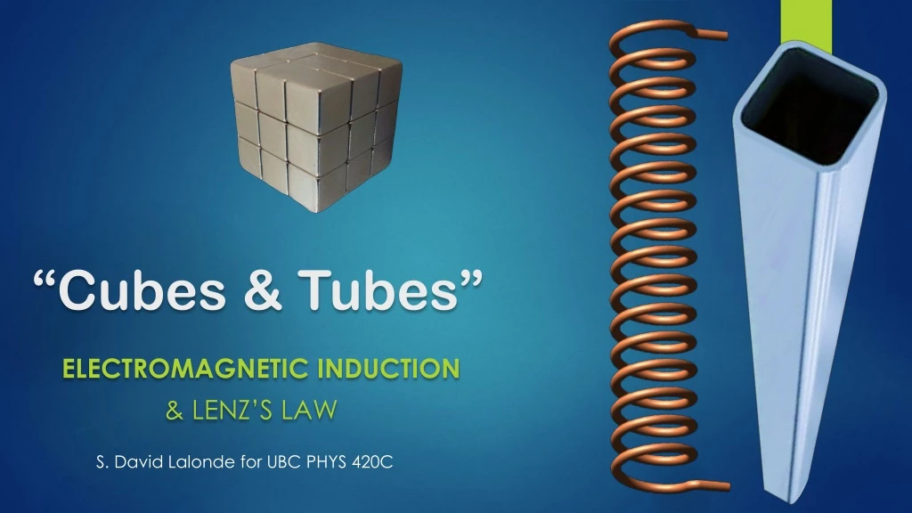 cubes tubes