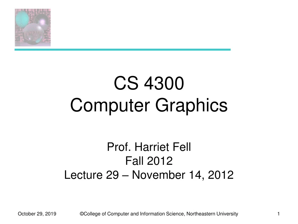 cs 4300 computer graphics