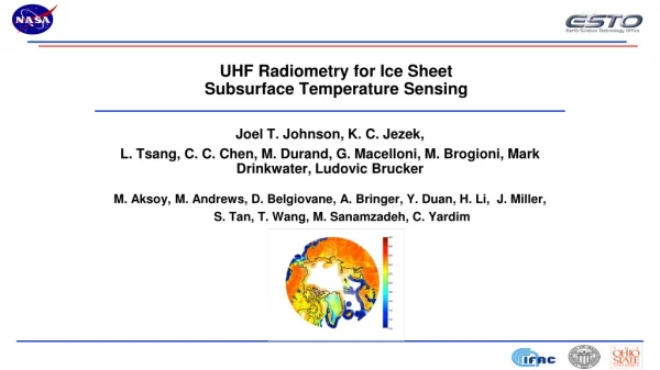 UHF Radiometry for Ice Sheet Subsurface Temperature Sensing