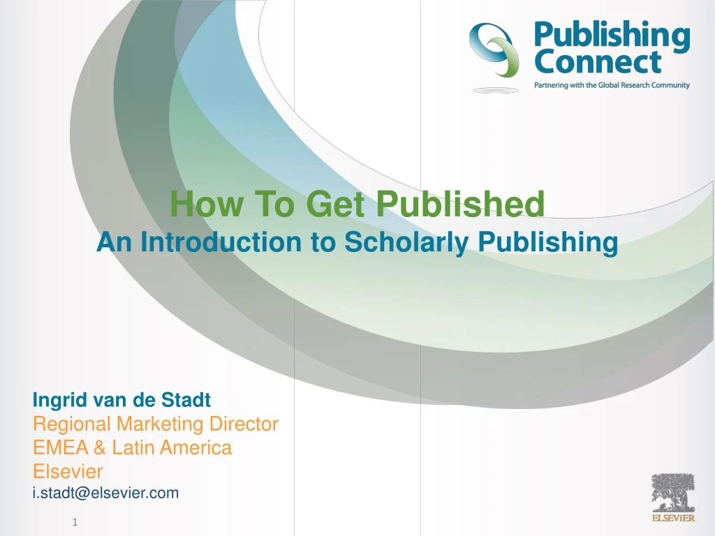 how t o get published an introduction