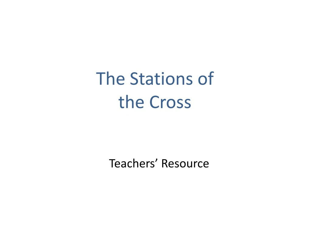 the stations of the cross